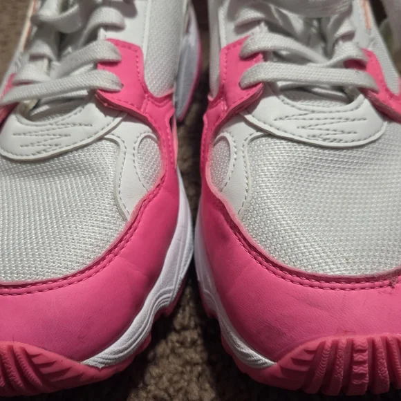 Adidas White and Pink Sneakers - Picture 2 of 5